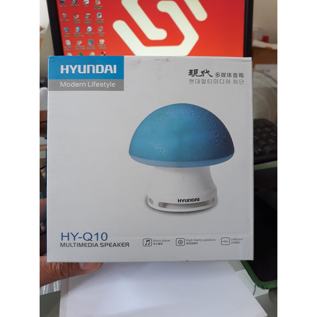 Loa Vi Tính Hyundai HY-Q10 Led Đổi Màu Cực Đẹp