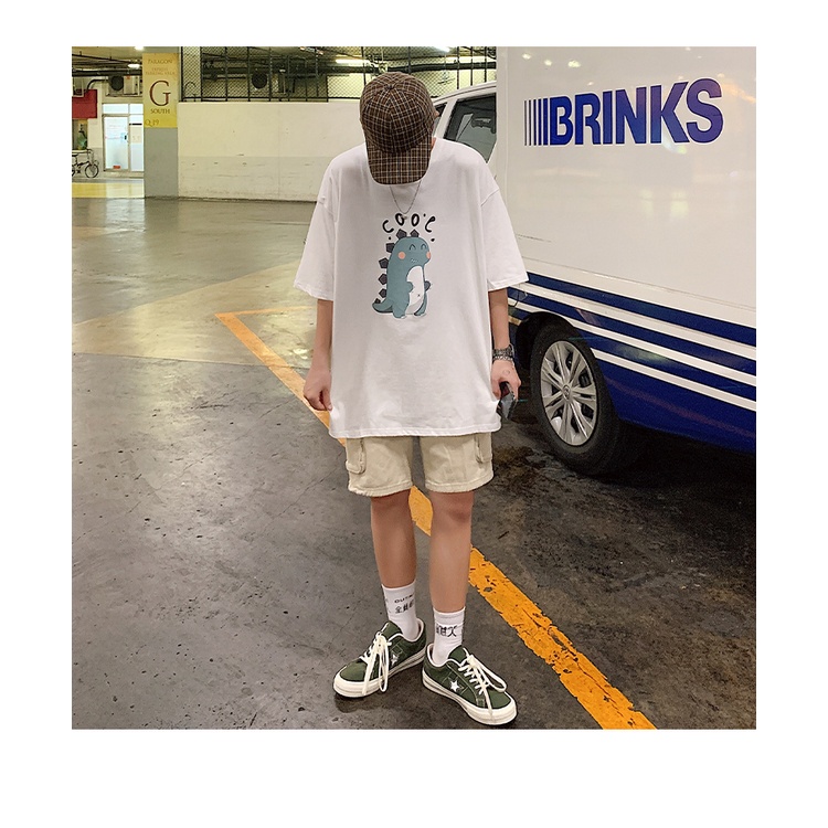 Áo thun nam nữ unisex khủng long bắn tim freeseize