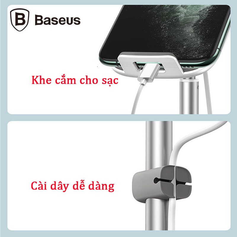 Giá Đỡ Điện Thoại Kiêm Sạc Không Dây Baseus SUWY-D0S Đa Năng Di Động Công Suất 15w Baseus Cho Điện Thoại Chính Hãng