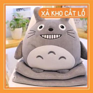 [XẢ KHO] Chăn Gối Mềm Totoro Văn Phòng (CÓ ẢNH THẬT)
