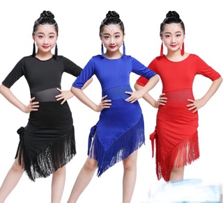 Đầm khiêu vũ thun ôm trẻ em