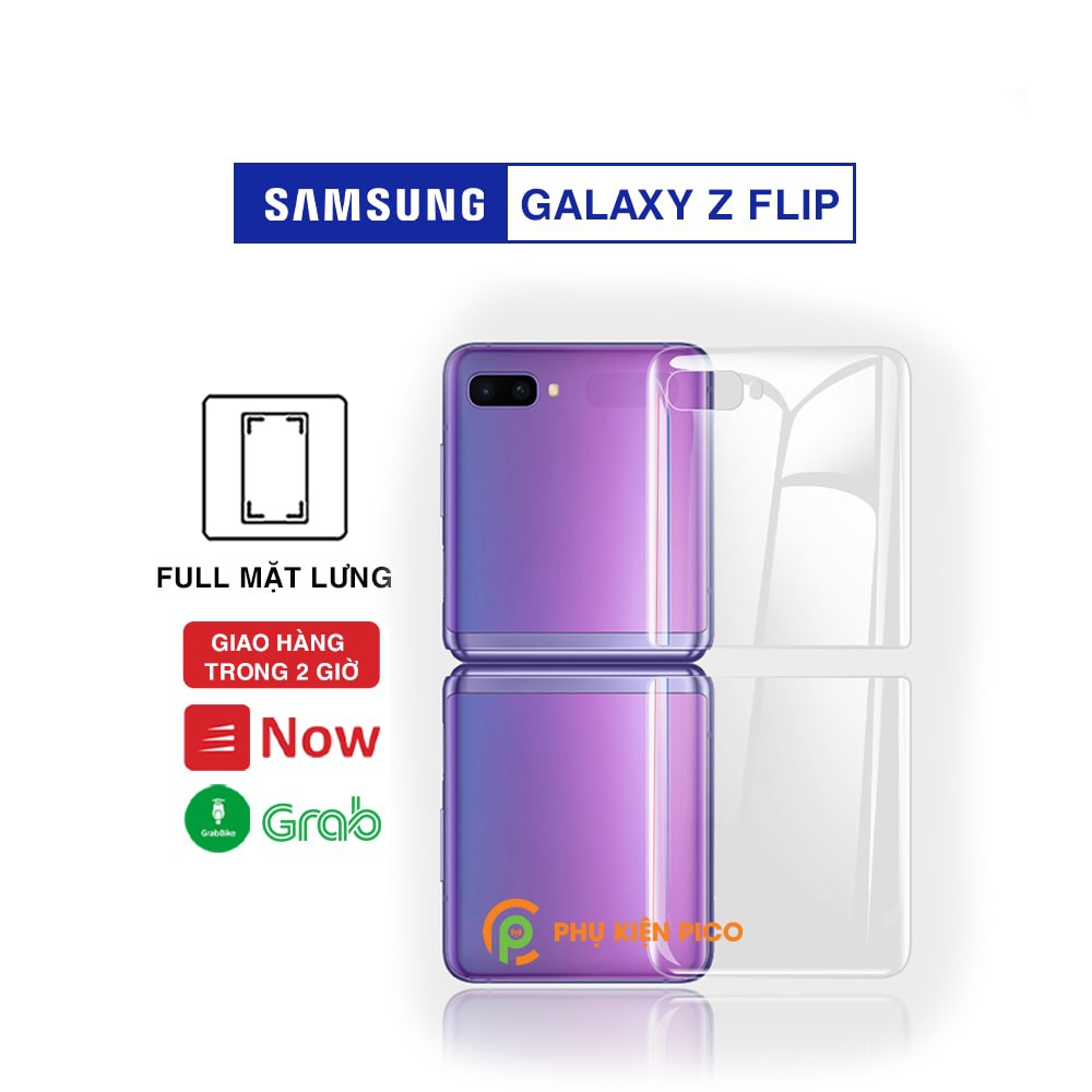 Dán lưng Samsung Z Flip full mặt lưng trong suốt PPF tự phục hồi vết xước - Dán dẻo Samsung Galaxy Z Flip