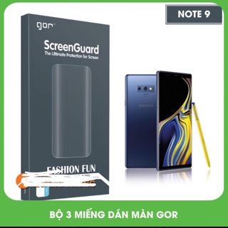 Bộ 3 dán dẻo GOR Full màn Galaxy Note 9 chính hãng