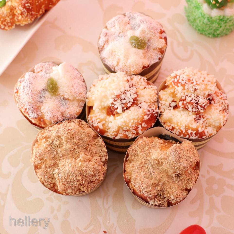 Set 6 mô hình bánh ngọt giả sống động dùng để trưng bày trong nhà