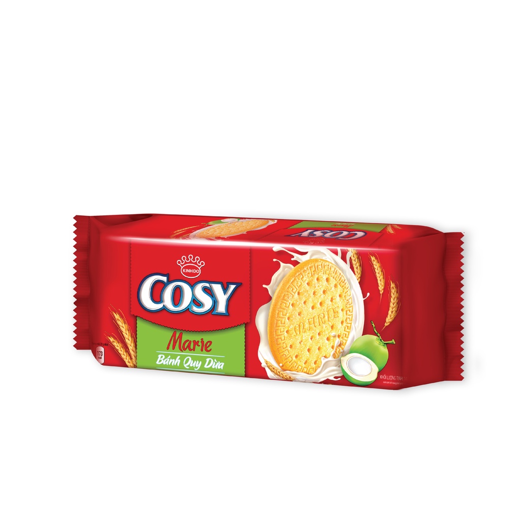 Combo 3 Gói Bánh Quy Dừa COSY Marie 3x144g