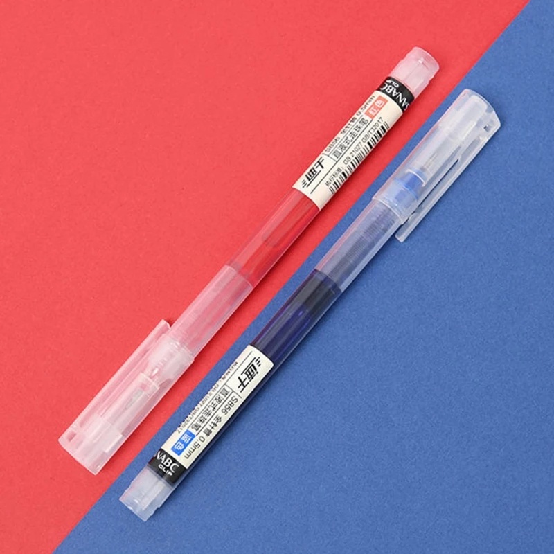 Set 5/10 Bút Bi Mực Xanh Đen Ngòi 0.5Mm