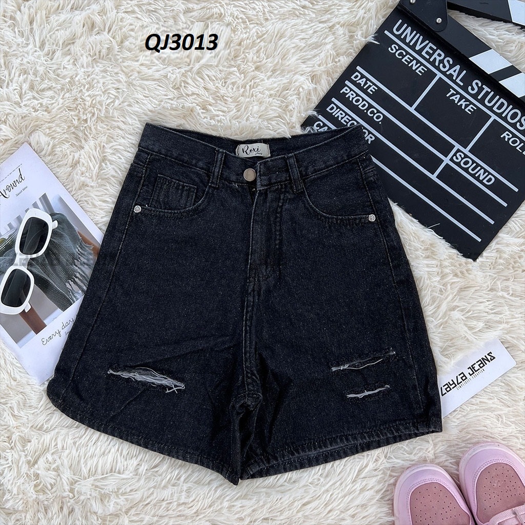 Quần Ngố Jeans Rách Dáng Rộng QJ3013