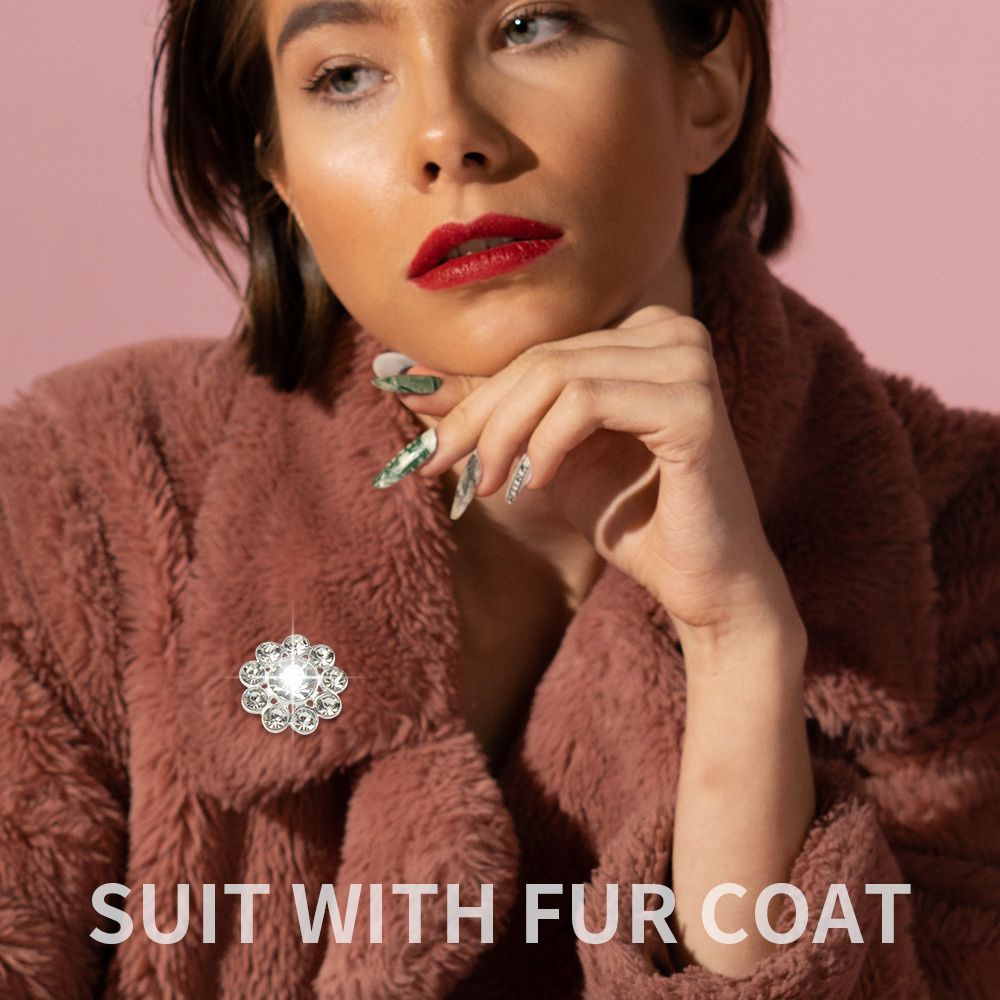 Set 10 nút kim loại đính đá dùng may trang trí quần áo/ sổ tay diy