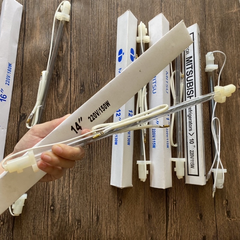 Thanh sấy nhiệt Tủ Lạnh 10-12-14 - 16 inch 220V , Điện trở phá băng, bóng sấy xả đá