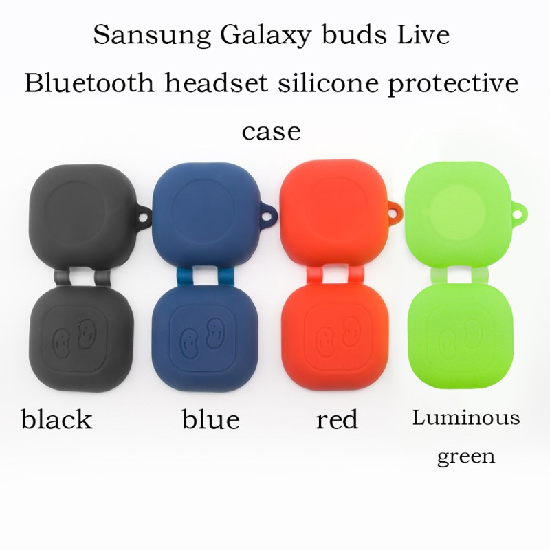 Vỏ Bảo Vệ Hộp Sạc Tai Nghe Galaxy Buds Live Bằng Silicon Đơn Giản