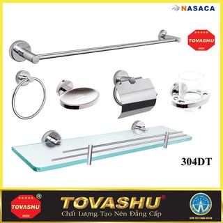BỘ PHỤ KIỆN INOX CAO CẤP 6 MÓN TOVASHU 304-DT
