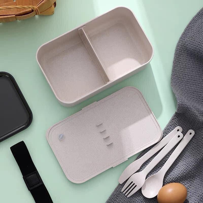 Hộp cơm lúa mạch Bento giữ ấm Monoprix xuất dư