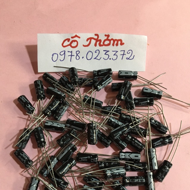 ( 100 chiếc) tụ hoá 2,2 uf-50 v