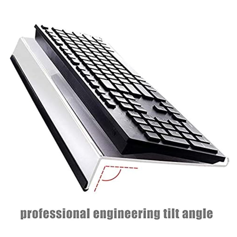 Khay Nhựa Acrylic Trong Suốt Kèm Dải Cao Su Giữ Bàn Phím Máy Tính Giá Đỡ | BigBuy360 - bigbuy360.vn