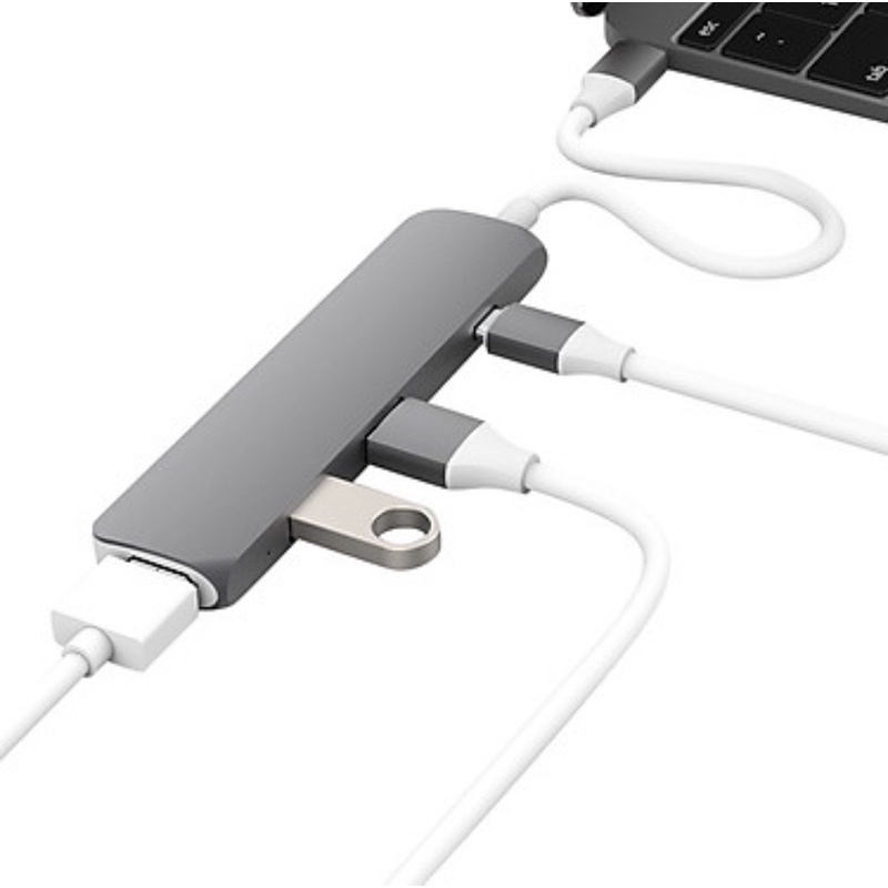 Cổng Chuyển HyperDrive USB-C Hub With 4K HDMI Support For MacBook Pro 2016 / 2017, MacBook 12&quot; - Hàng Chính Hãng-New