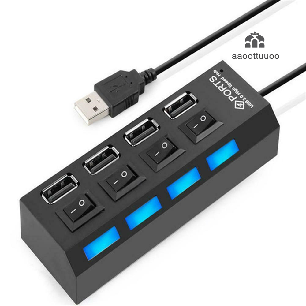 Ổ Cắm 4 Cổng Usb Với Công Tắc Cho Pc