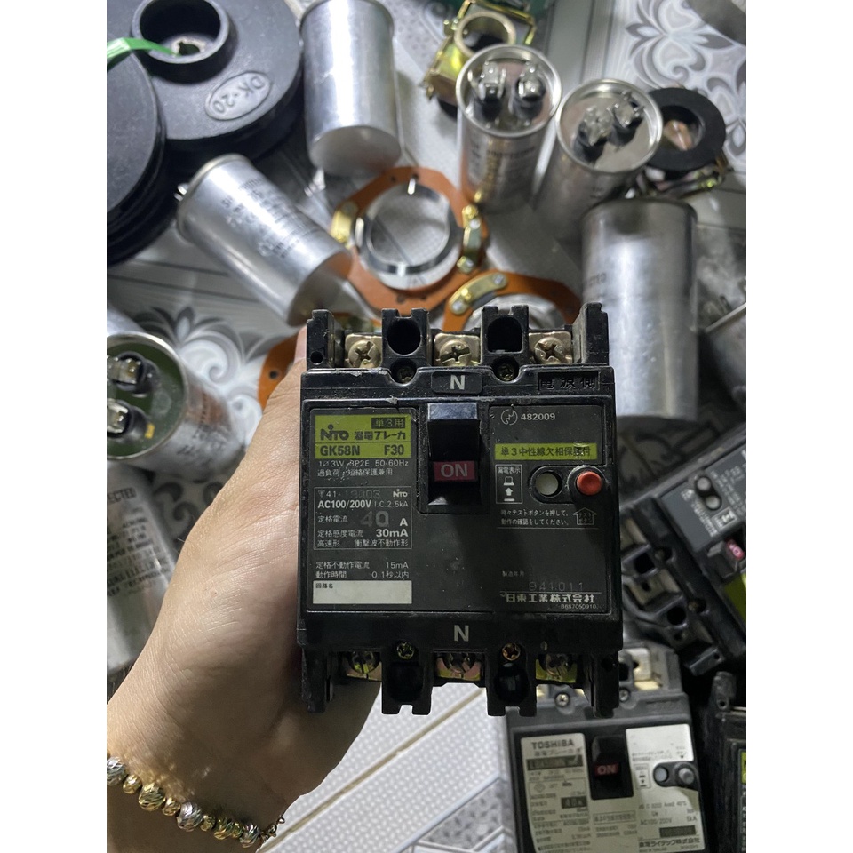 Cb chống giật lắp tổng 1 pha. 30a-40a-50a _ Hàng Nhật tháo tủ