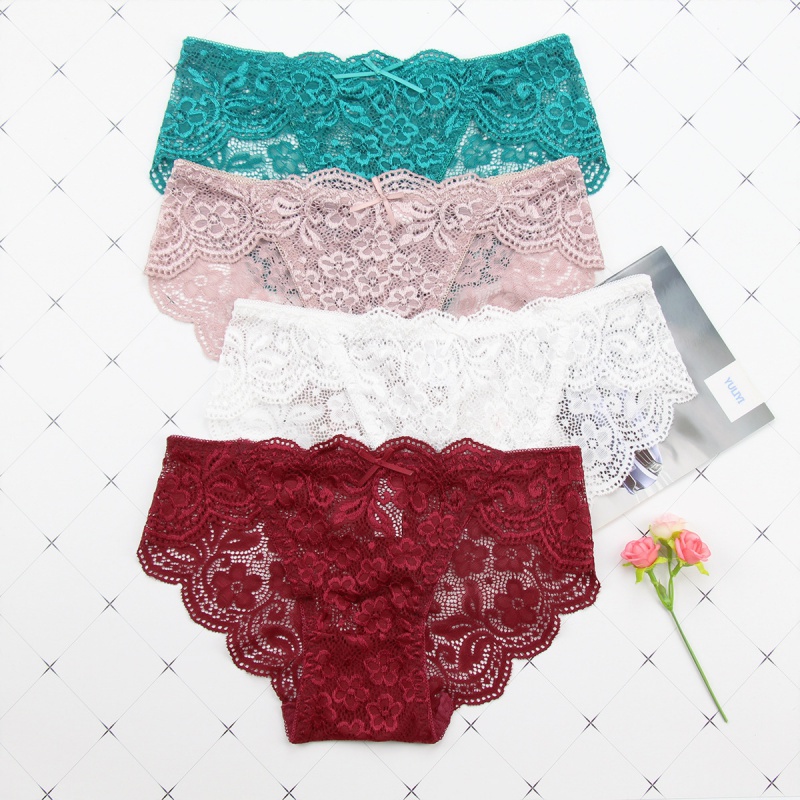 Quần Lót Ren Rỗng Thoáng Khí Nâng Mông 0Y8C