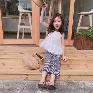 Bộ sát nách quần lửng hè cho bé gái 1 đến 6 tuổi