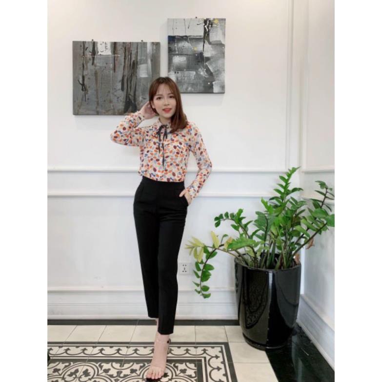 Quần baggy tây quần nữ công sở  thiết kế khoá giọt lệ  chất liệu tuyết mưa cao cấp không bai xù