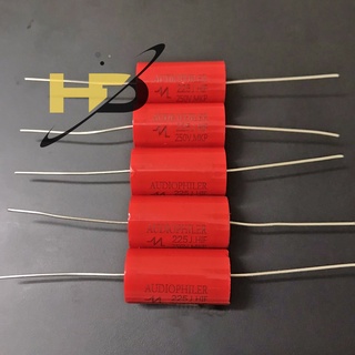 Tụ phân tần 2.2uf 225j 250v audiophiler màu đỏ loại tốt