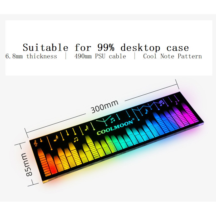 Bảng mạch chủ thẻ đồ họa COOLMOON RGB 25cm cho 99% Dsktop | BigBuy360 - bigbuy360.vn