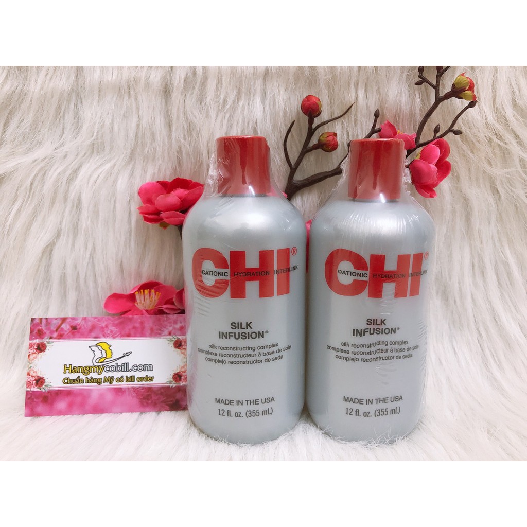 (có bill nhập) DƯỠNG TÓC CHI SILK INFUSION