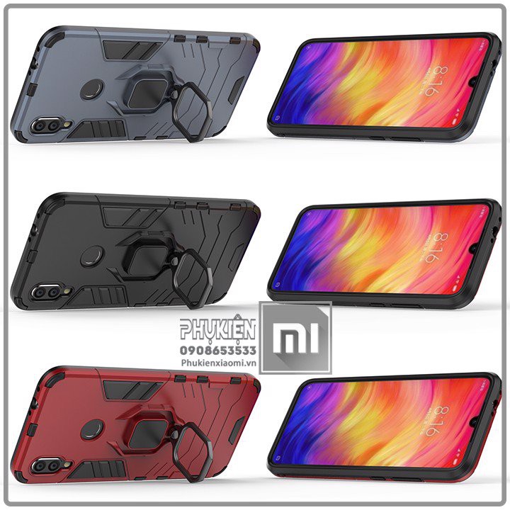 FREESHIP ĐƠN 99K_Ốp lưng Xiaomi Redmi Note 7 iRON - MAN IRING Nhựa PC cứng viền dẻo chống sốc