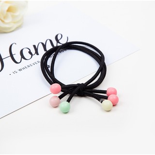 Dây cột tóc đính hạt đỏ Nàng Len