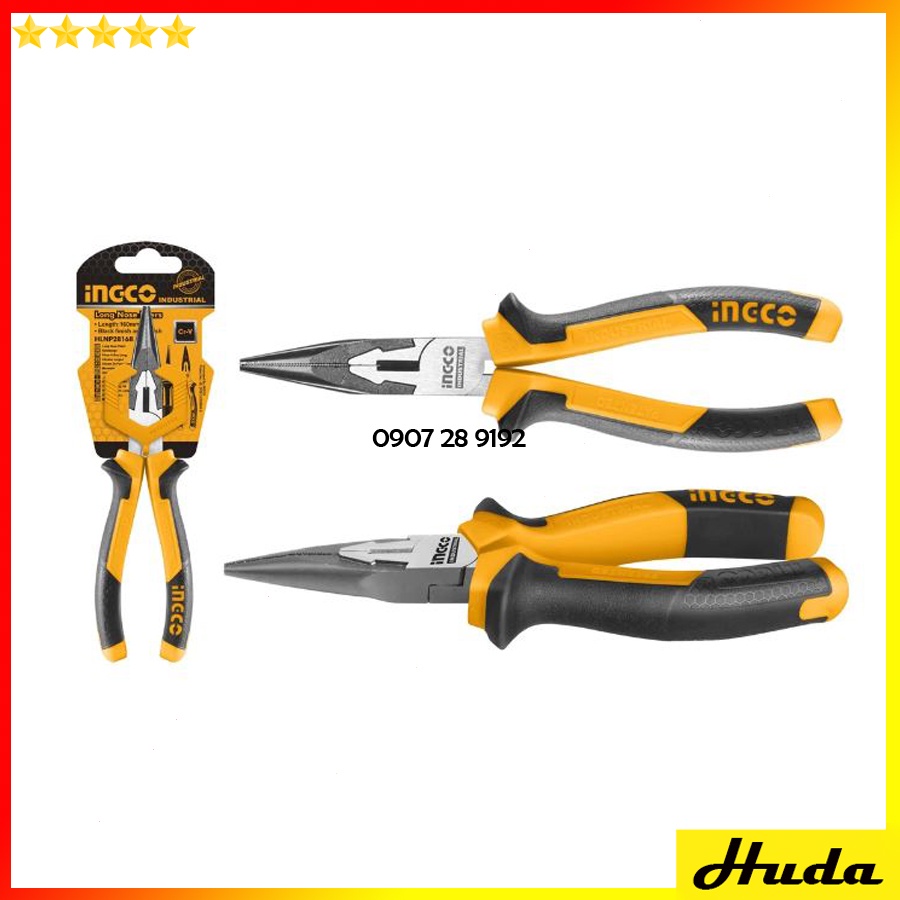 Kìm kềm mũi nhọn mỏ dài cao cấp dài 160mm 180mm chất liệu CRv cao cấp Total Ingco POI