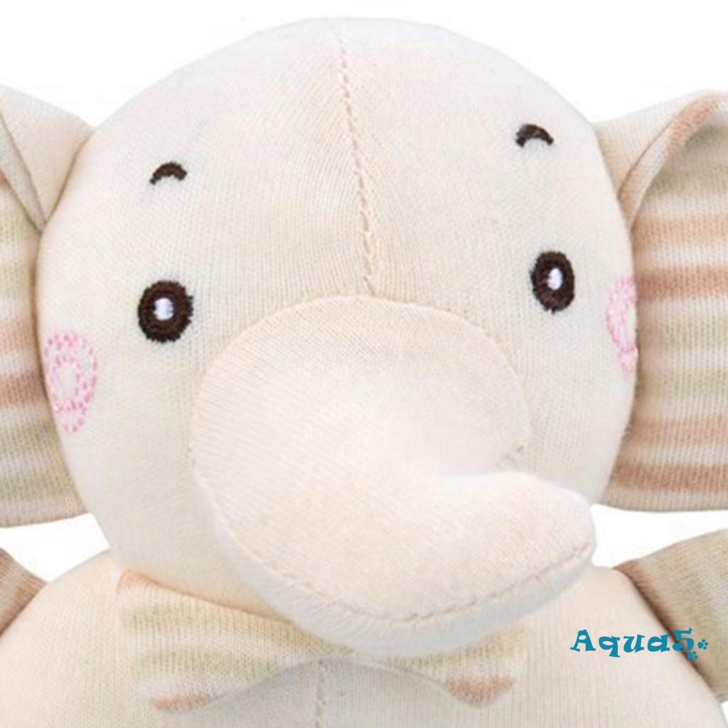 AQQ- Đồ chơi lục lạc lông mềm hình thỏ/gấu con/voi dễ thương cho bé sơ sinh