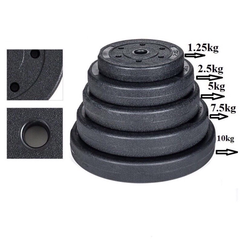 Vỏ tạ miếng nhựa 10kg chưa nhồi