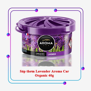 Sáp thơm ô tô Aroma Car Organic 40g - Lavender - Hoa oải hương
