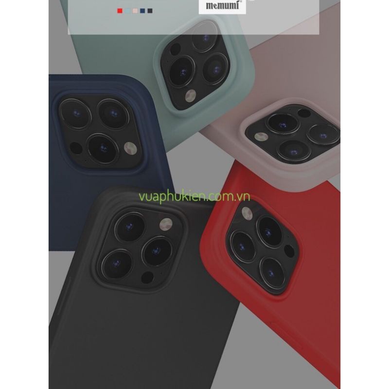Ốp lưng silicon chống bẩn cho iPhone 13 Pro Max/13 Pro/13 6.1 chính hãng Memumi