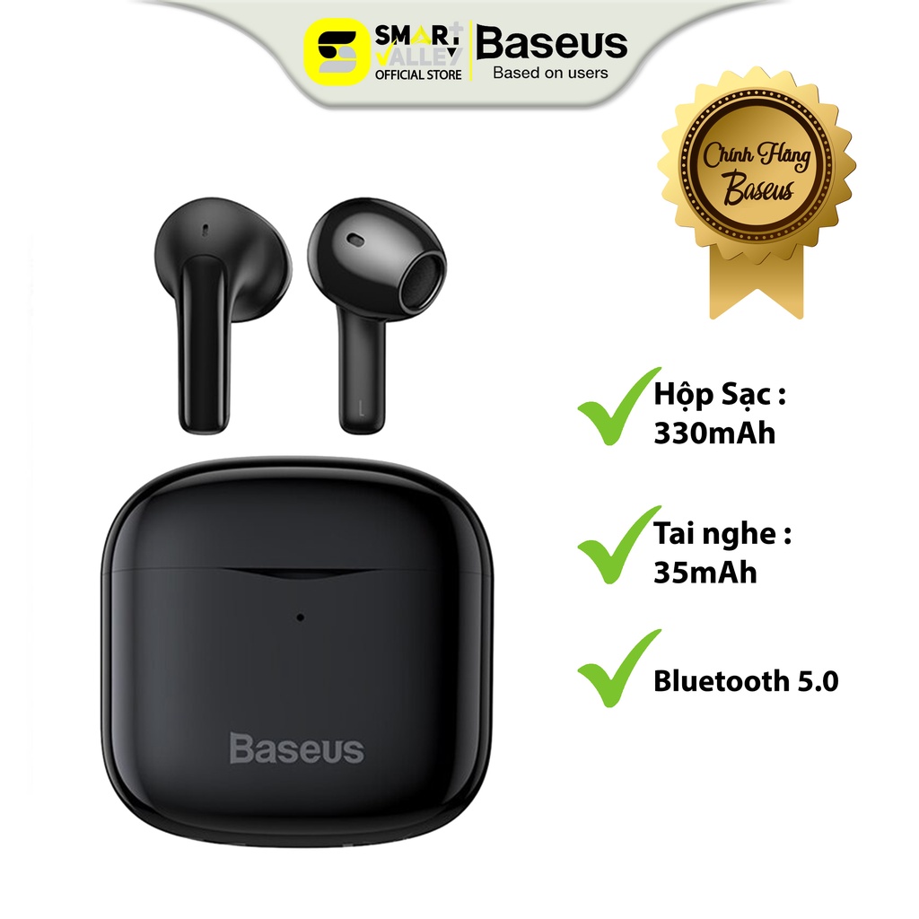 Tai Nghe Không Dây Baseus E3 TWS Dành Cho Điện Thoại Táo IP 11 Pro,12 Pro Max - Bluetooth 5.0 - Độ Trễ Thấp
