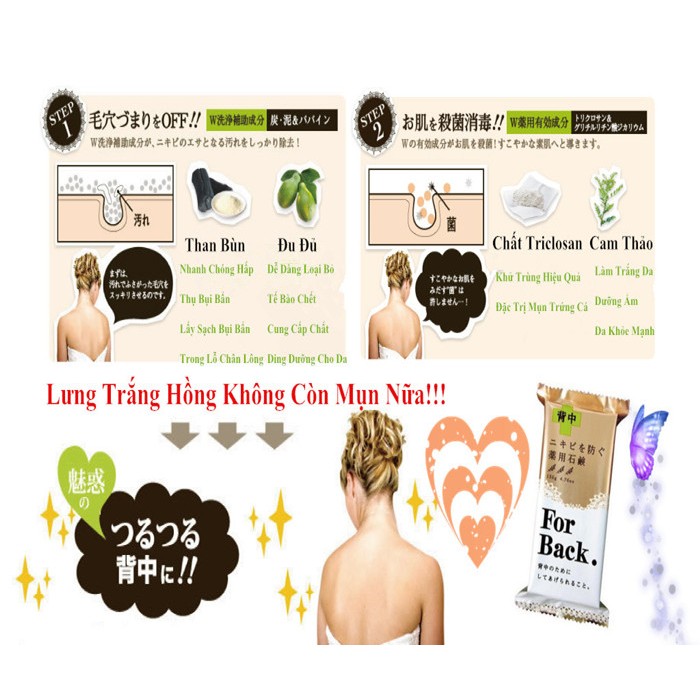 Bánh xà phòng giảm mụn lưng For Back Pelican | BigBuy360 - bigbuy360.vn