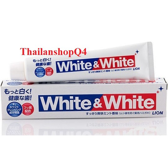 (HCM) Kem đánh răng White&amp;White 150g Nhật