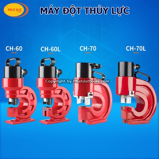 Máy đột lỗ thủy lực CH60 đỏ-Đột bản dày 5mm