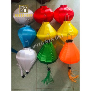  {GIÁ GỐC TẠI XƯỞNG}COMBO 10 đèn lồng Hội An  size 30 cm vải phi bóng trang trí ngoài trời bền đẹp