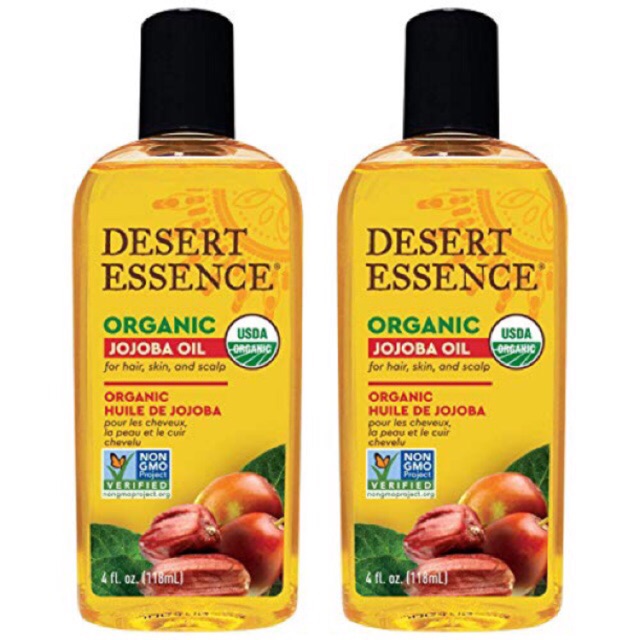 Dầu Jojoba hữu cơ Organic Desert Essence 118ml, nguyên chất Pure 59ml hàng chuẩn chính hãng đủ bill