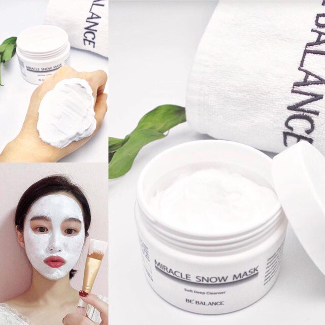 Mặt nạ ủ trắng Bebalance dưỡng da, làm trắng sáng làn da Snow Mask Be Balance 150g - Út store