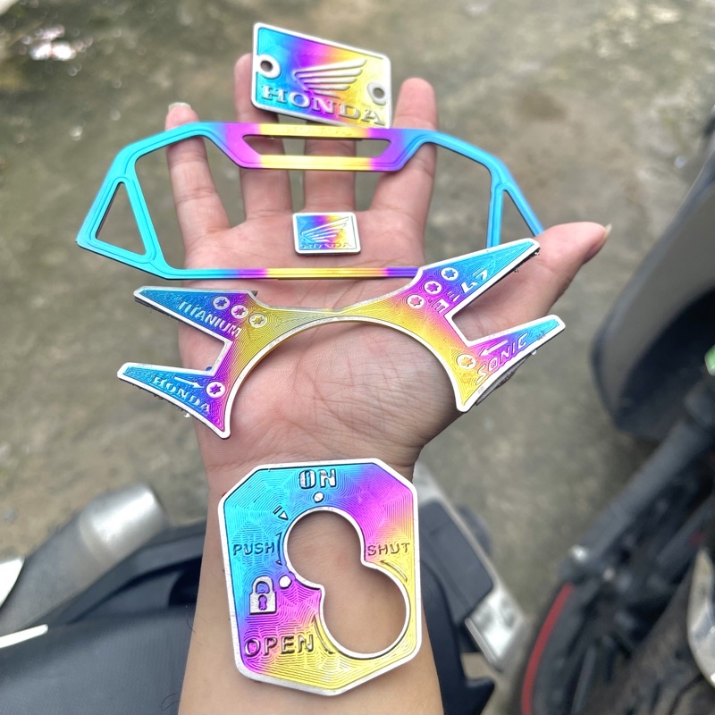 COMBO 5 TEM TITAN CHÍNH HÃNG DÁN GIDONG SONIC CỰC NGẦU