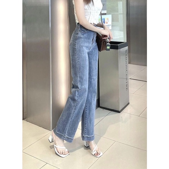 [DAQUY20]Quần JEANS nắp túi ống đứng cạp caoFREESHIPkéo sang xem ảnh thật cuối