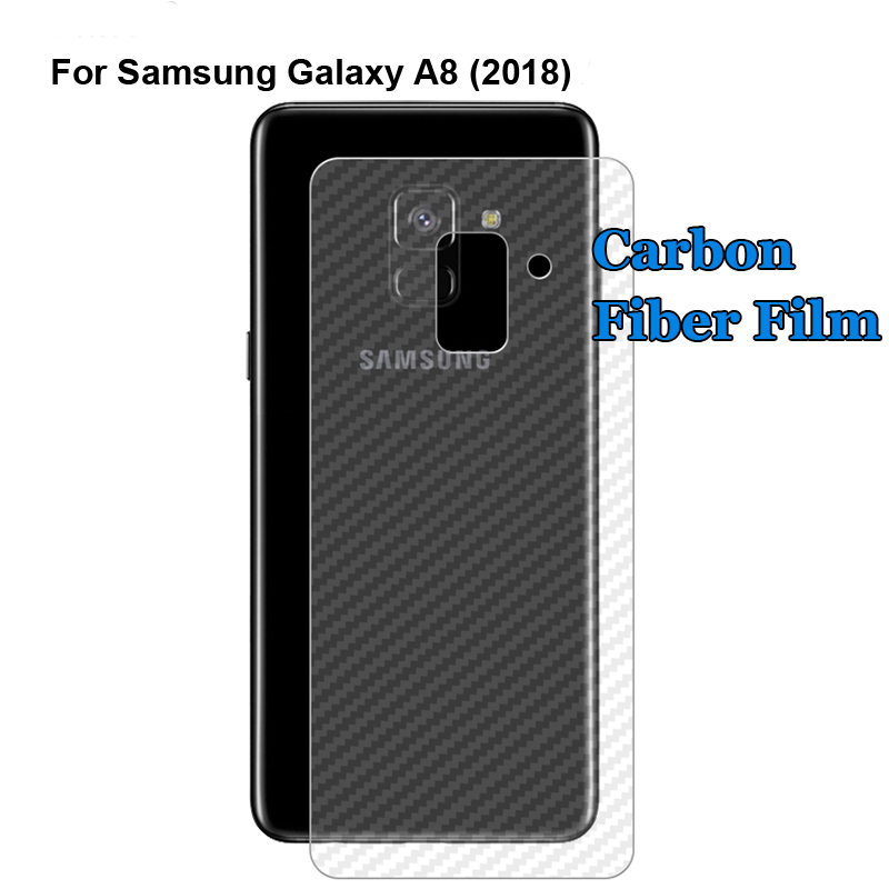 5 cái / lốc Miếng dán mặt sau bằng sợi carbon bảo vệ cho Samsung Galaxy A2 Core A8S A6S A9 2018 A7 A8 Star A6 A6 Plus A8 A8 2018 Miếng dán bảo vệ màn hình phía sau Siêu mỏng mỏng trong suốt