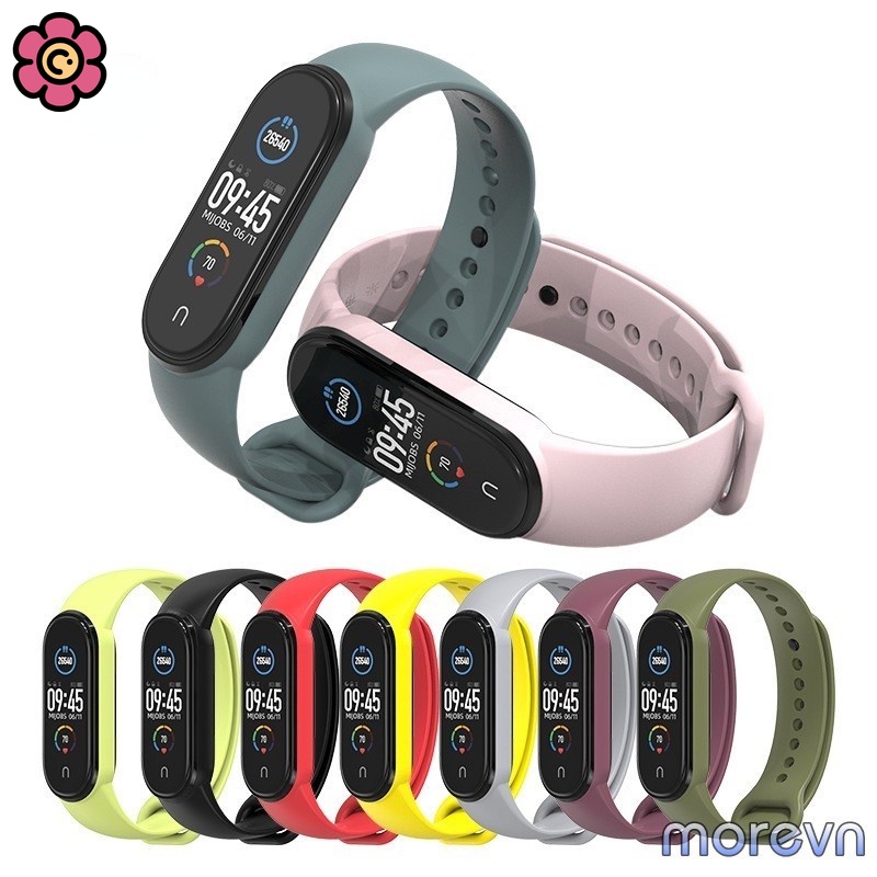 Dây Đeo Silicone Thay Thế Cho Đồng Hồ Thông Minh Xiaomi Mi Band 7 6/5