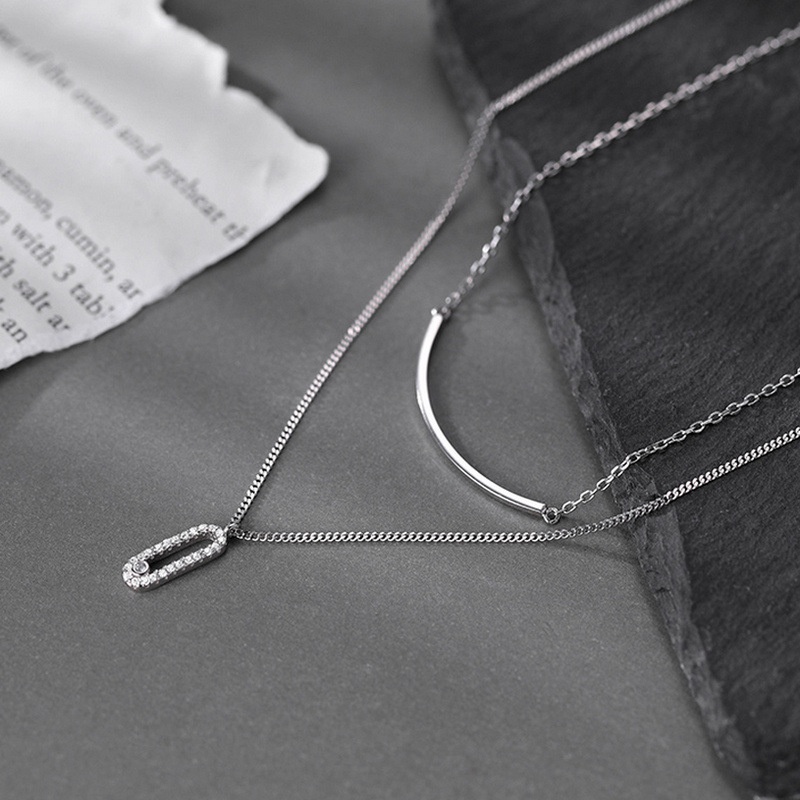 Thời trang nữ nụ cười Vòng cổ hai lớp Trang sức vòng cổ