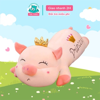 Heo Bông Princess - Gấu Bông Heo Nằm Mềm Mịn Cao Cấp