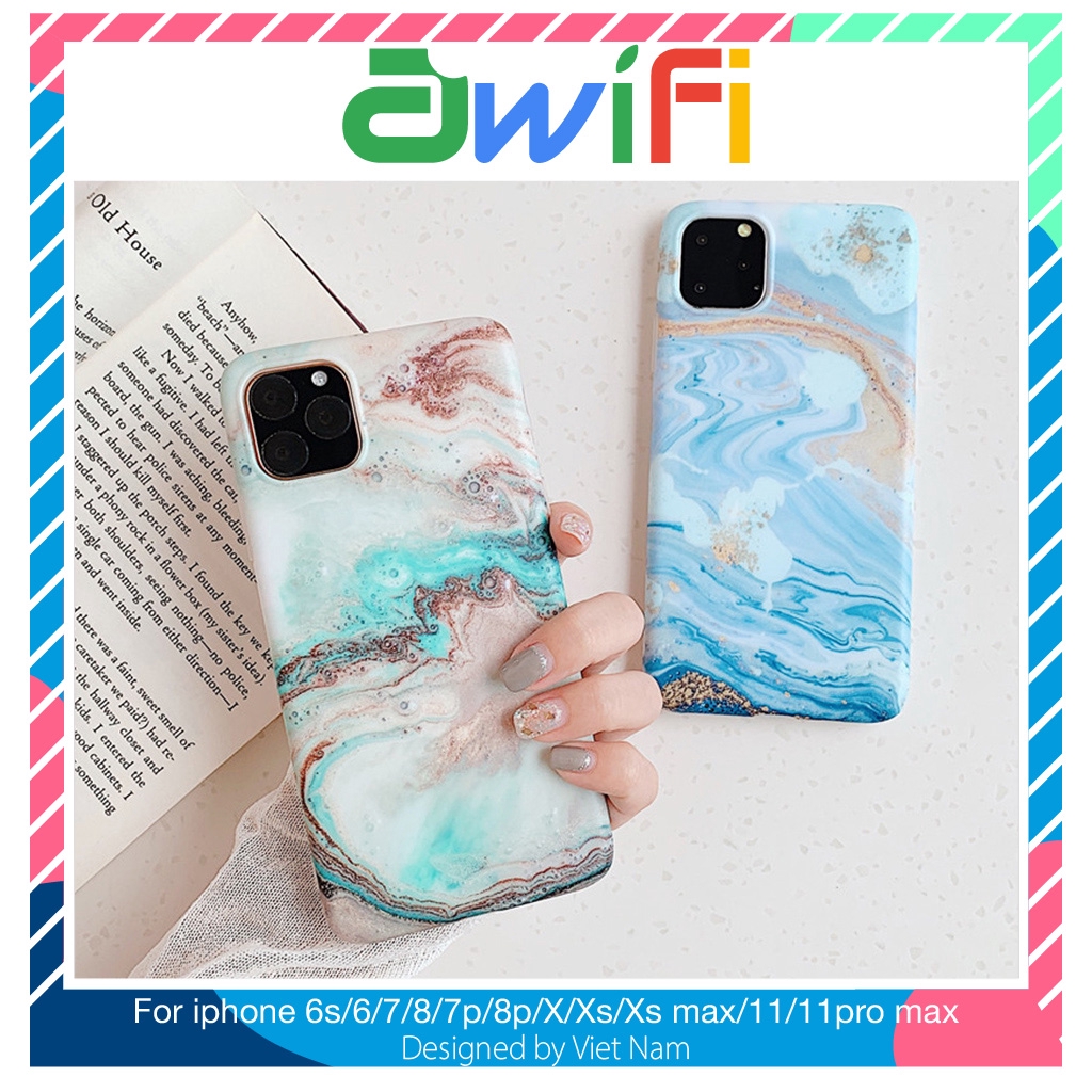 Ốp lưng iphone Cát Biển Độc Đáo 5/5s/6/6plus/6s/6splus/7/7plus/8/8plus/x/xr/xs/11/12/pro/max/plus/promax-Awifi Case E5-4