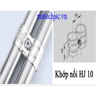 Khớp Nối Kim Loại HJ 10 Dùng Cho Ống Abs Phi 27,28 (đã gồm bulong, ecu đi kèm)