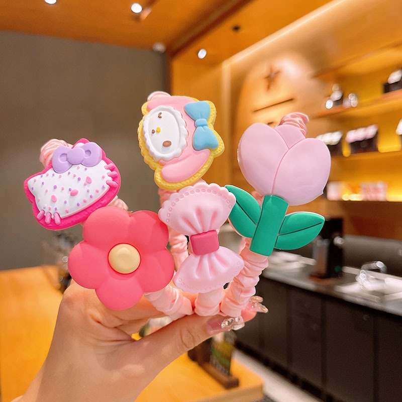 Kẹp Tóc Đính Hoa Dễ Thương Cho Bé Gái